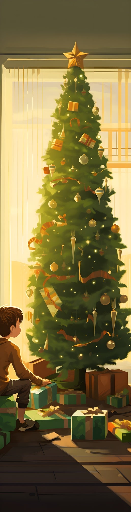 King of Christmas 7.5-Foot King Flock Christmas Tree